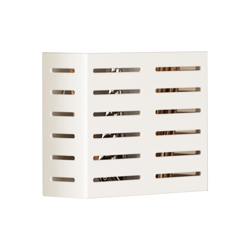 Estante de cocina montado en la pared de acero inoxidable, estante de almacenamiento de tubo de palillos blancos